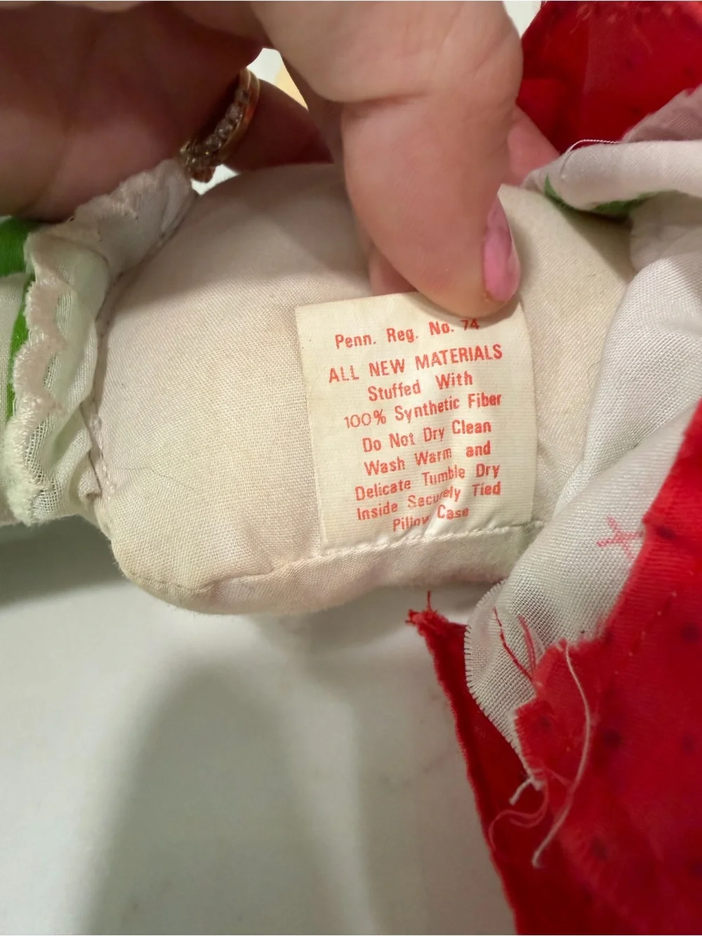 Vintage 1980 Strawberry Shortcake Plush Doll